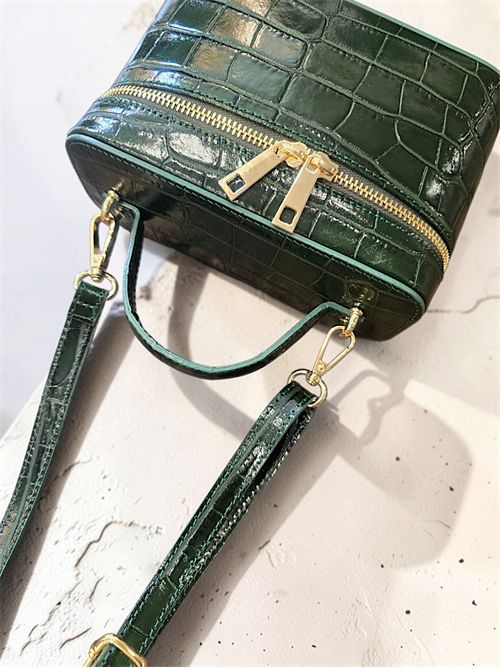 vanity bag crock SETTEBÌ | B215FOREST GREEN